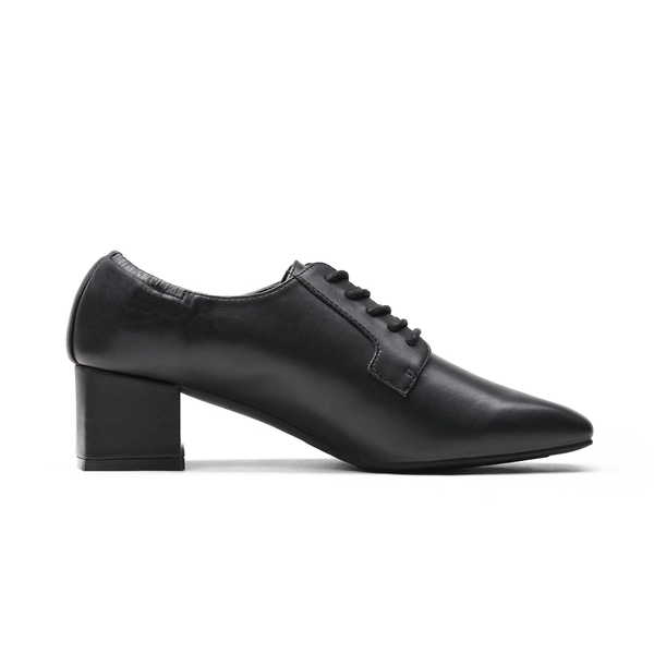Vintage Dress Oxfords Shoes - BLACK PU - 2